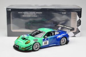 Porsche 911 GT3 R #44 Falken Motorsport W. Henzler / P. Dumbreck NBR 2016 Minichamps 1:18 155166044 Fém – 6. kép a 6-ből