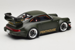 Porsche 911 RWB Penthouse Kaki Green GT Spirit 1:18 GT559 Gyanta – 2. kép a 6-ből