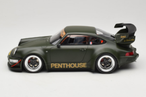 Porsche 911 RWB Penthouse Kaki Green GT Spirit 1:18 GT559 Gyanta – 3. kép a 6-ből