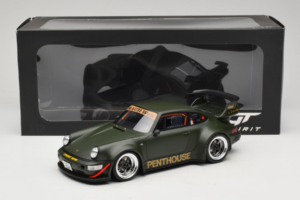 Porsche 911 RWB Penthouse Kaki Green GT Spirit 1:18 GT559 Gyanta – 6. kép a 6-ből