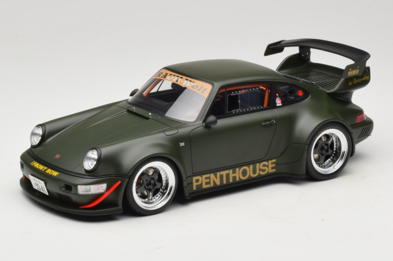 Porsche 911 RWB Penthouse Kaki Green GT Spirit 1:18 GT559 Gyanta
