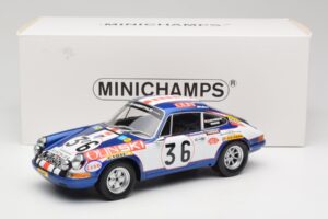 Porsche 911 S #36 B. Waldegard / C. Cheneviere 24 Hours of Le Mans 1971 Minichamps 1:18 107716836 Gyanta – 6. kép a 6-ből