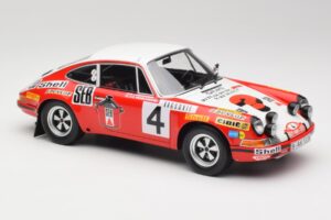 Porsche 911 S #4 G. Larrousse / M. Perramond 2nd Place Rally Monte Carlo 1972 Minichamps 1:18 107726804 Gyanta – 4. kép a 6-ből