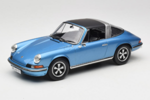 Porsche 911 S Targa Blue Metallic Norev 1:18 187646 Fém – 2. kép a 8-ből