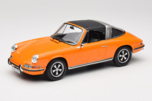 Porsche 911 T Targa Narancssárga Norev 1:18 187220 Fém – 2. kép a 8-ből