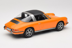Porsche 911 T Targa Narancssárga Norev 1:18 187220 Fém – 3. kép a 8-ből