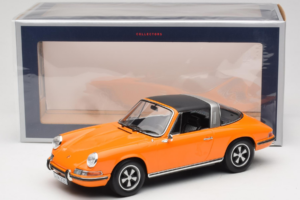 Porsche 911 T Targa Narancssárga Norev 1:18 187220 Fém – 8. kép a 8-ből
