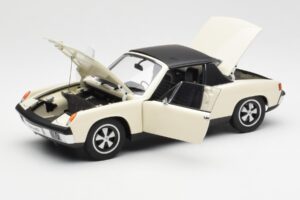 Porsche 914/6 Világos Elefántcsont AUTOart 1:18 77933 Fém – 2. kép a 8-ből