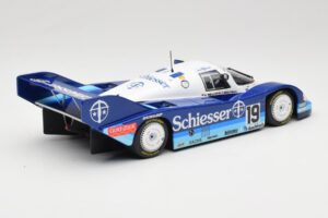 Porsche 956K Group C #19 Brun Motorsport Schiesser S. Bellof / T. Boutsen 1000km Hockenheim 1985 Minichamps 1:18 155856619 Fé – 2. kép a 6-ből