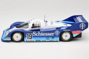 Porsche 956K Group C #19 Brun Motorsport Schiesser S. Bellof / T. Boutsen 1000km Hockenheim 1985 Minichamps 1:18 155856619 Fé – 3. kép a 6-ből