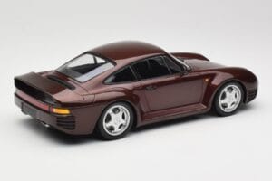Porsche 959 Dark Red Metallic Minichamps 1:18 155066204 Fém – 2. kép a 6-ből