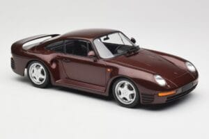 Porsche 959 Dark Red Metallic Minichamps 1:18 155066204 Fém – 3. kép a 6-ből