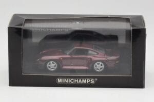 Porsche 959 Dark Red Metallic Minichamps 1:43 400062525 Fém – 4. kép a 4-ből