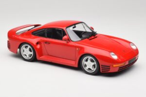 Porsche 959 Guards Piros Minichamps 1:18 155066200 Fém – 4. kép a 6-ből
