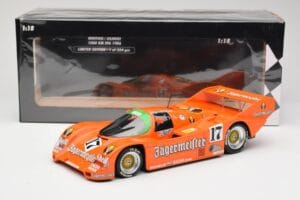 Porsche 962C #17 Jägermeister T. Boutsen / F. Jelinski 1000km Spa 1986 Minichamps 1:18 155866517 Fém – 6. kép a 6-ből