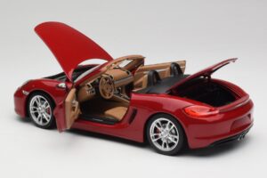 Porsche Boxster 981 S Guards Piros Minichamps 1:18 110062031 Fém – 5. kép a 8-ből