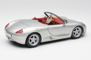 Porsche Boxster 986 Ezüst Maisto 1:18 37800-M3 Fém – 3. kép a 8-ből