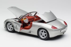 Porsche Boxster 986 Ezüst Maisto 1:18 37800-M3 Fém – 5. kép a 8-ből