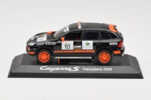 Porsche Cayenne 955 S Transsyberia #10 Fekete Narancssárga 2008 Minichamps 1:43 WAP02001819 Fém