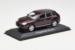 Porsche Cayenne 955 Turbo Sötétvörös Minichamps 1:43 WAPC2000113 Fém – 2. kép a 4-ből