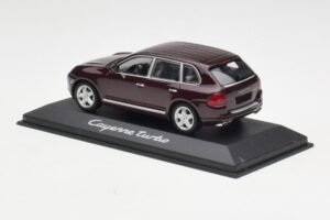 Porsche Cayenne 955 Turbo Sötétvörös Minichamps 1:43 WAPC2000113 Fém – 3. kép a 4-ből
