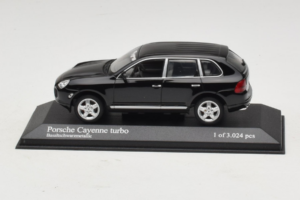 Porsche Cayenne 955 Turbo Black Metallic Minichamps 1:43 400061080 Fém