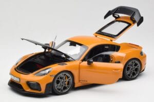 Porsche Cayman GT4 RS 982 Weissach Package Bahama Yellow Norev 1:18 187252 Fém – 2. kép a 8-ből