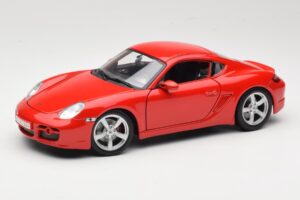 Porsche Cayman S 987.2 Piros Maisto 1:18 31122 Fém