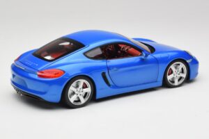 Porsche Cayman 981 S Aqua Kék Metál Minichamps 1:18 110062221 Fém – 3. kép a 8-ből
