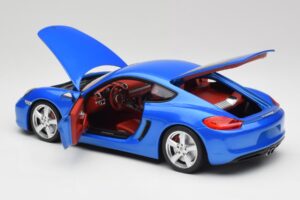 Porsche Cayman 981 S Aqua Kék Metál Minichamps 1:18 110062221 Fém – 5. kép a 8-ből