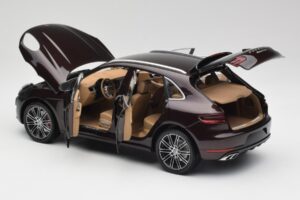 Porsche Macan 95B Turbo Mahagóni Metál Minichamps 1:18 110062500 Fém – 5. kép a 8-ből