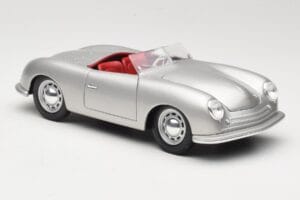 Porsche No. 1 Typ 356 Roadster Ezüst Maisto 1:18 50324 Fém – 6. kép a 8-ből