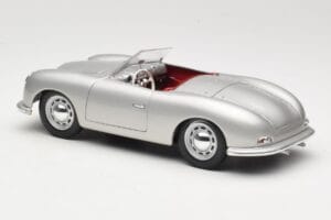 Porsche No. 1 Typ 356 Roadster Ezüst Maisto 1:18 50324 Fém – 7. kép a 8-ből
