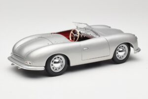Porsche No. 1 356 Roadster Fish Ezüst Maisto 1:18 31853 Fém – 3. kép a 8-ből