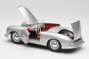 Porsche No. 1 356 Roadster Fish Ezüst Maisto 1:18 31853 Fém – 5. kép a 8-ből
