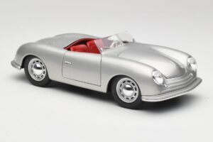 Porsche No. 1 356 Roadster Fish Ezüst Maisto 1:18 31853 Fém – 6. kép a 8-ből