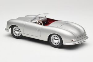 Porsche No. 1 356 Roadster Fish Ezüst Maisto 1:18 31853 Fém – 7. kép a 8-ből