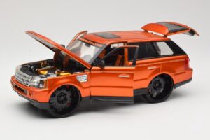 Range Rover Sport L320 Narancssárga Maisto 1:18 31081 Fém – 2. kép a 8-ből