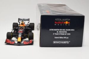 Red Bull Racing RB16 #33 M. Verstappen 3rd Place Styrian GP 2020 Minichamps 1:18 110200233 Fém – 6. kép a 6-ből