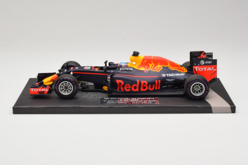 Red Bull RB12 Tag Heuer #3 D. Ricciardo Red Bull Racing 1st Pole Monaco Grand Prix 2016 Minichamps 1:18 117160103 Gyanta