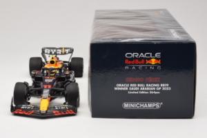 Red Bull RB19 #11 S. Perez Oracle Red Bull Racing Saudi Arabian Grand Prix Winner 2023 Minichamps 1:18 110230111 Gyanta – 6. kép a 6-ből