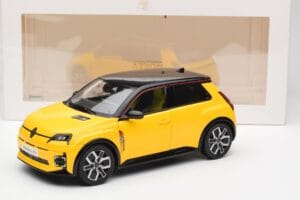 Renault 5 E-Tech Pop Sárga & Fekete Norev 1:18 185500 Fém – 8. kép a 8-ből