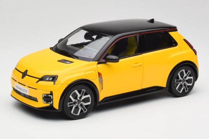 Renault 5 E-Tech Pop Sárga & Fekete Norev 1:18 185500 Fém