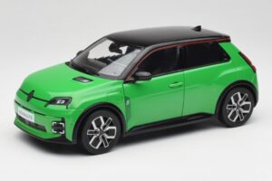 Renault 5 E-Tech Electric Pop Zöld & Fekete Norev 1:18 185502 Fém