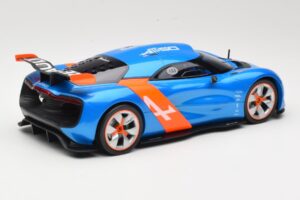 Alpine A110-50 Kék & Narancs Norev 1:18 185147 Fém – 2. kép a 6-ből
