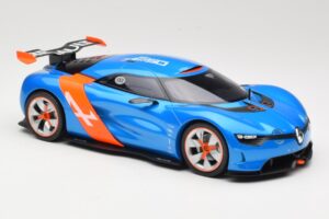 Alpine A110-50 Kék & Narancs Norev 1:18 185147 Fém – 4. kép a 6-ből
