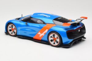 Alpine A110-50 Kék & Narancs Norev 1:18 185147 Fém – 5. kép a 6-ből