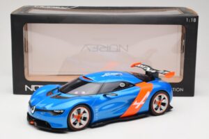 Alpine A110-50 Kék & Narancs Norev 1:18 185147 Fém – 6. kép a 6-ből
