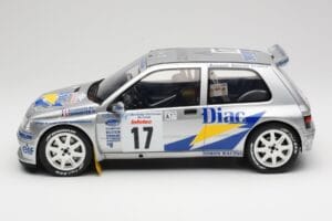 Renault Clio Maxi #17 J. Ragnotti / G. Thimonier Tour de Corse 1995 Otto 1:12 G090 Gyanta – 3. kép a 6-ből