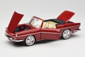 Renault Floride Kabrió Piros Norev 1:18 185175 Fém – 2. kép a 8-ből